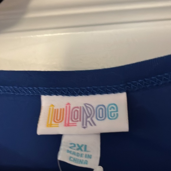 LuLaRoe Randy Americana Baseball Tee, New with tags, size 2XL - Picture 4 of 4